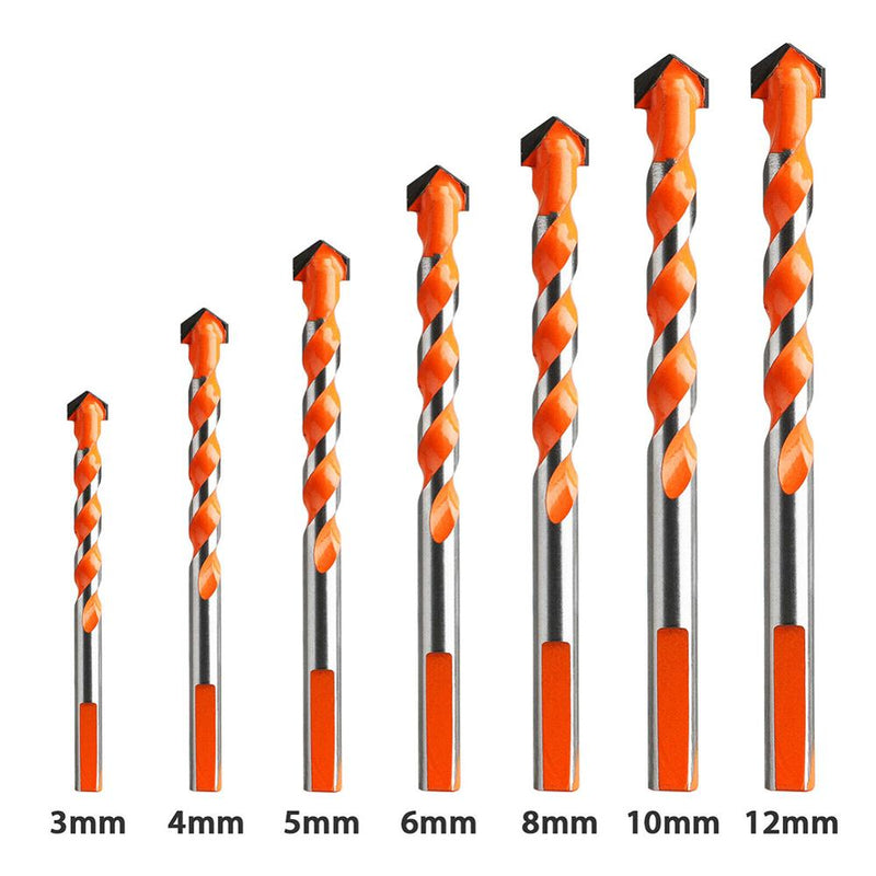 Brocas Diamantadas - Diamond Brock GR1P8 - Brocas Diamantadas Casa Tech Loja 7un 3 4 5 6 8 10 12mm 
