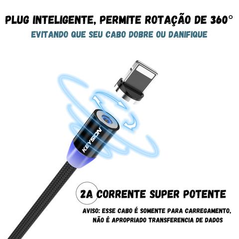 Cabo Carregador Magnético para Celular G1P35 - Cabo Carregador Magnético Casa Tech Loja 