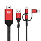 Cabo HDMI para Celular - TVcast ELE9 - Cabo HDMI para Celular - TVcast Casa Tech Loja 