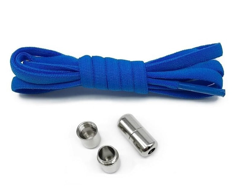 Cadarço Mágico Inteligente - Sem Laço com Bloqueio de Metal G1P6 Cadarço Inteligente Casa Tech Loja Azul claro 