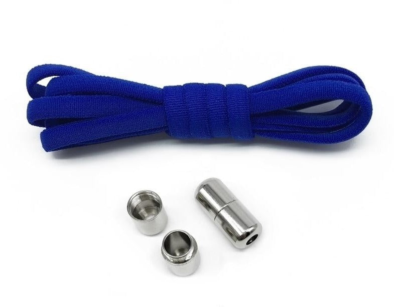 Cadarço Mágico Inteligente - Sem Laço com Bloqueio de Metal G1P6 Cadarço Inteligente Casa Tech Loja Azul marinho 