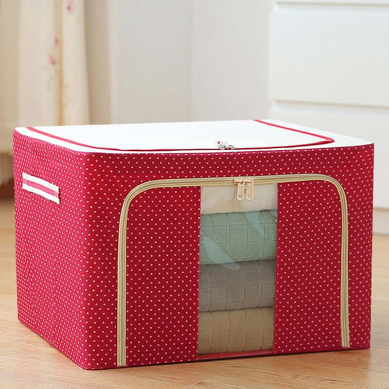 Caixa Organizadora Multiuso Master G7P17 - Caixa Organizadora Multiuso Master Casa Tech Loja Vermelho 66L (50x40x33cm) 