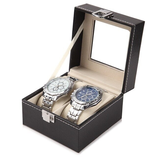 Caixa Porta Relógios de Luxo RPM23 - Caixa Porta Relógios de Luxo Casa Tech 2 Relógios 