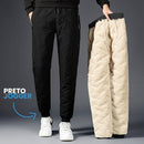 Calça Fit de Lã Unissex CBM10 - Calça Fit de Lã de Carneiro Premium | Unissex Casa Tech P Preto Jogger