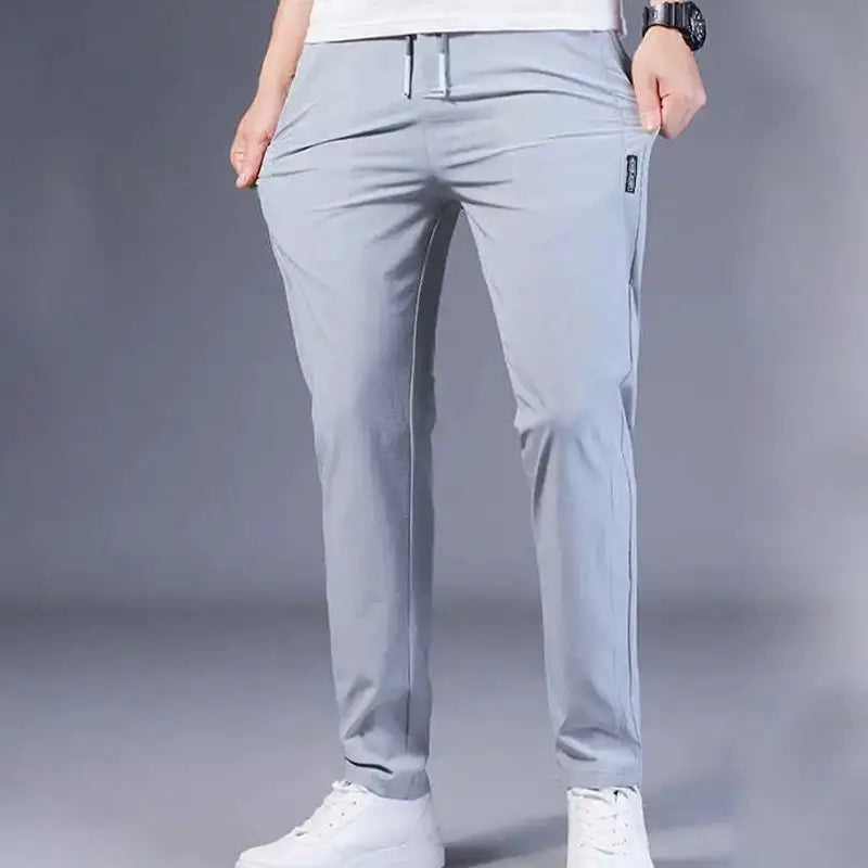 Calça Flex Masculina Confortável Jogger ROU10 - Calça Flex Masculina Confortável Jogger Casa Tech Loja Cinza M 