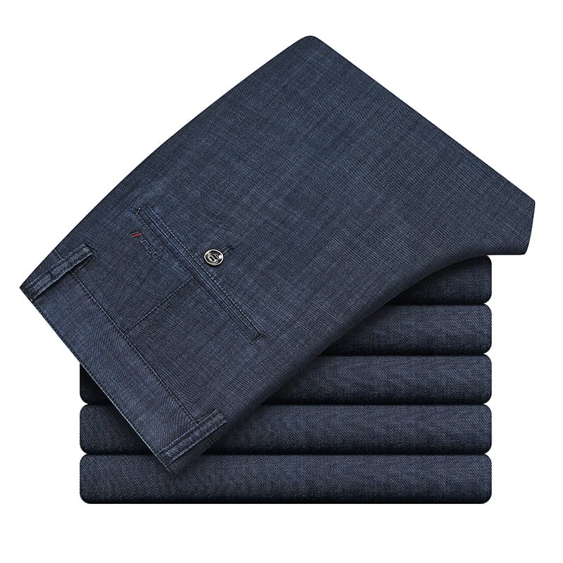Calça Jeans Masculina Casual 0 Casa Tech Azul Escuro 38. 