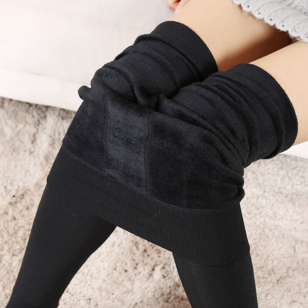 Calça Legging Feminina Acolchoada com Forro de Lã G8P24 Casa Tech Loja Preta S 