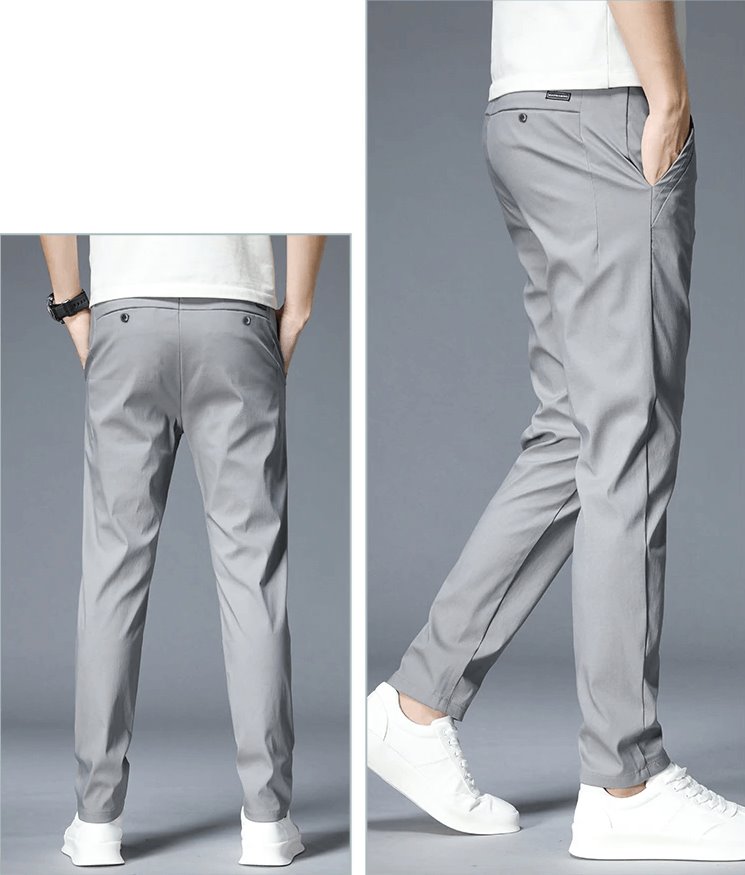Calça Social Slim Fit Masculina ROU11 - Calça Social Slim Fit Masculina Casa Tech Loja 