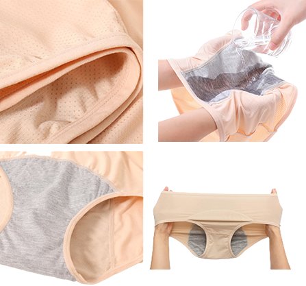 Calcinha Absorvente Confort KIT com 3 unidades LIF22 - Compre 1 Leve 3 - Calcinha Absorvente Confort Casa Tech 