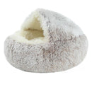 Caminha iglu para cães e gatos CAT03 - Caminha iglu para cães e gatos Casa Tech Bege curto 50 cm 