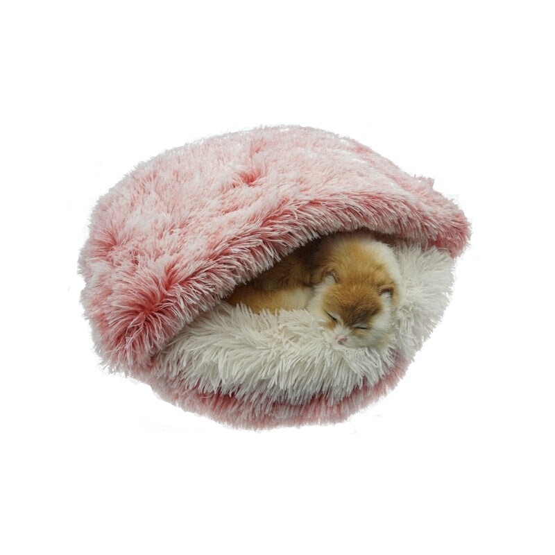 Caminha iglu para cães e gatos CAT03 - Caminha iglu para cães e gatos Casa Tech Rosa longo 40 cm 