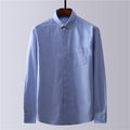 Camisa Longa Masculina Plus Size CAM06 - Camisa Longa Masculina Plus Size Casa Tech Azul M 