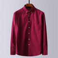 Camisa Longa Masculina Plus Size CAM06 - Camisa Longa Masculina Plus Size Casa Tech Vinho M 