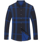 Camisa Masculina Social Manga Longa Xadrez Slim CAM2 - Camisa Masculina Social Manga Longa Xadrez Slim Casa Tech 
