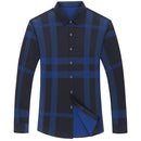 Camisa Masculina Social Manga Longa Xadrez Slim CAM2 - Camisa Masculina Social Manga Longa Xadrez Slim Casa Tech 