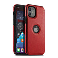 Capinha de Couro para iPhone (11, 11 Pro, 11 Pro Max, 12, 12 Pro, 12 Pro Max, 12 Mini, X, XR, XR Max, Xs, Xs Max) G1P12 - Capinha de Couro para iPhone Casa Tech Loja iPhone XS MAX Vermelho 