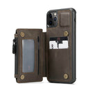 Capinha de Iphone com Carteira ACE6 - Capinha de Iphone com Carteira Casa Tech Loja Marrom iphone 11 