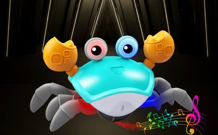 Caranguejo Criativo com Sensor de Obstáculos, Música e Luzes Brinquedo Educativo KID5 - Caranguejo Criativo com Sensor de Obstáculos, Música e Luzes Brinquedo Educativo Casa Tech Loja 
