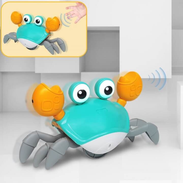Caranguejo Criativo com Sensor de Obstáculos, Música e Luzes Brinquedo Educativo KID5 - Caranguejo Criativo com Sensor de Obstáculos, Música e Luzes Brinquedo Educativo Casa Tech Loja 