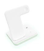 Carregador 3 em 1 Ultra-Rápido (Sem Fio) G5P7 - Carregador Sem Fio Casa Tech Loja Branco 
