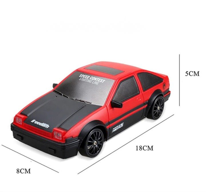 Carrinho de Controle Remoto de Drift Recarregável + Obstáculos BRI25 - Carrinho de Controle Remoto de Drift Recarregável + Obstáculos Casa Tech 