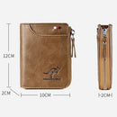 Carteira de Couro Bloqueio RFID Anti-Furto Kangaroo G5P9 - Carteira de Couro Bloqueio RFID Anti-Furto Kangaroo Casa Tech Loja 