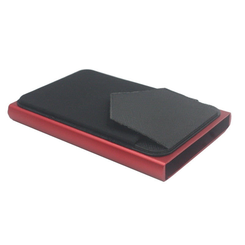 Carteira Inteligente Anti-Roubo RFID 0 Casa Tech Loja Vermelho 