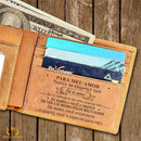 Carteira Masculina de Couro Legítimo - Mensagem de Amor Gravada! PR - Carteira 41 Casa Tech Loja 