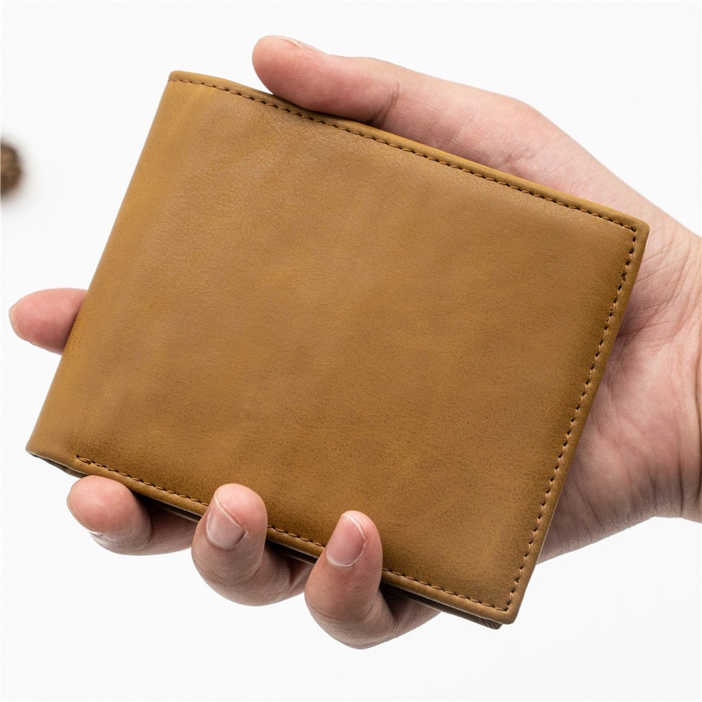 Carteira Masculina de Couro Legítimo - Mensagem de Amor Gravada! PR - Carteira 41 Casa Tech Loja 