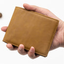 Carteira Masculina de Couro Legítimo - Mensagem de Amor Gravada! PR - Carteira 41 Casa Tech Loja 