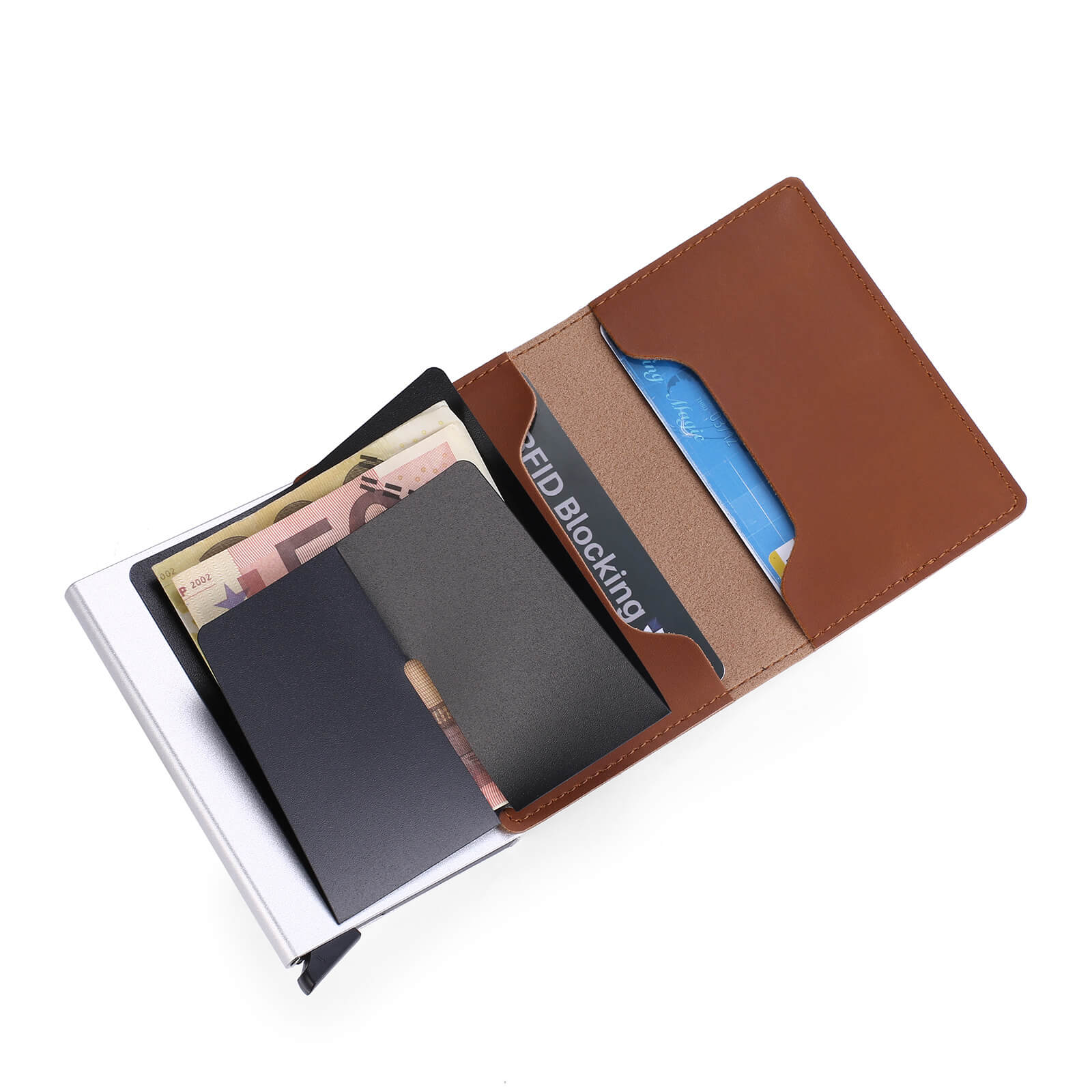 Carteira Minimalista Antifurto RFID com Ejeção Automática de Cartões ACE7 - Carteira Minimalista Antifurto RFID com Ejeção Automática de Cartões Casa Tech Loja 