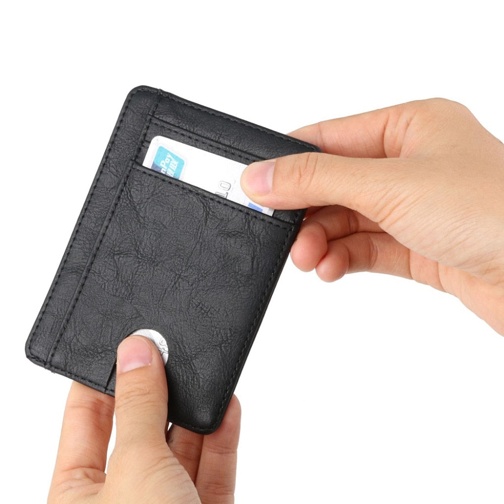 Carteira Minimalista Slim Com Proteção Rfid King Fibo Carbon G1P8- Carteira Minimalista Casa Tech Loja 