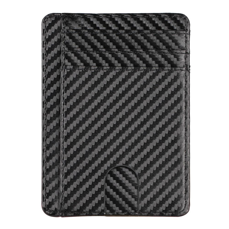 Carteira Minimalista Slim Com Proteção Rfid King Fibo Carbon G1P8- Carteira Minimalista Casa Tech Loja Carbon 