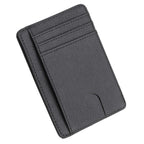 Carteira Minimalista Slim Com Proteção Rfid King Fibo Carbon G1P8- Carteira Minimalista Casa Tech Loja Cinza Escuro 