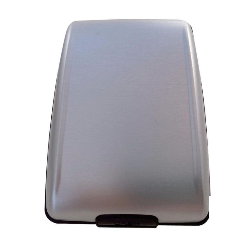 Carteira Slim Protect® - Antifurto RFID G1P9- Carteira Proteção RFID Casa Tech Loja Prata 