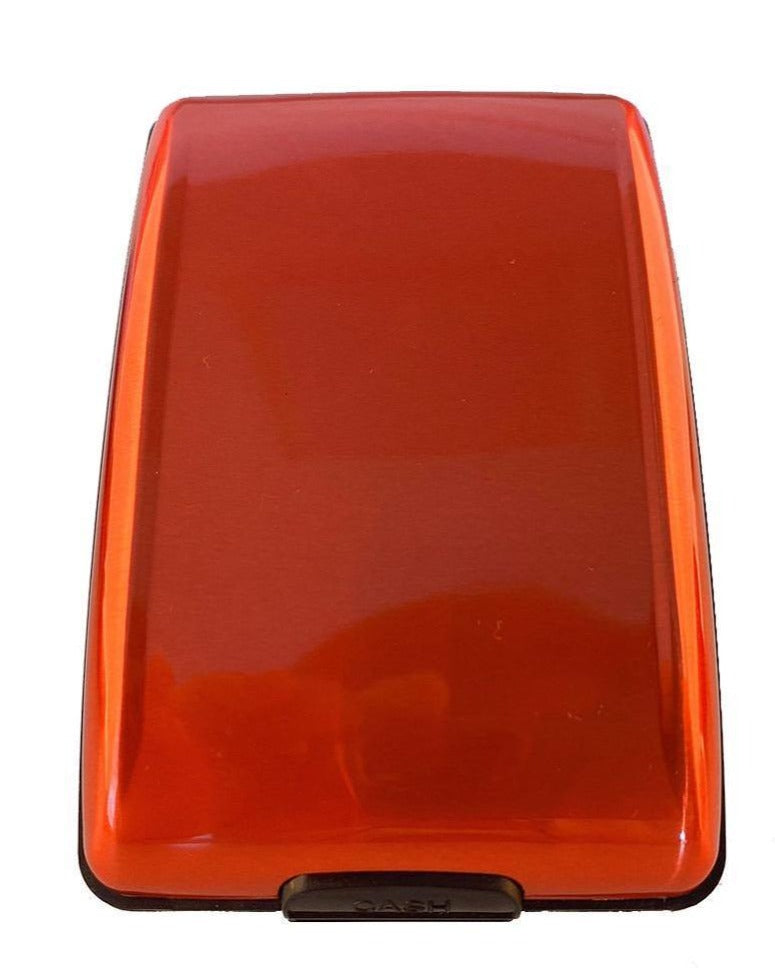 Carteira Slim Protect® - Antifurto RFID G1P9- Carteira Proteção RFID Casa Tech Loja Vermelho 