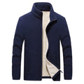 Casaco Cardigan Masculino JCM29 - Casaco Cardigan Masculino Casa Tech Azul P 