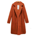 Casaco Sobretudo Feminino Teddy de Lã Frio Inverno G8P5 Casa Tech Loja Caramelo P 