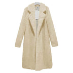 Casaco Sobretudo Feminino Teddy de Lã Frio Inverno G8P5 Casa Tech Loja Nude P 