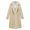 Casaco Sobretudo Feminino Teddy de Lã Frio Inverno G8P5 Casa Tech Loja Nude P 