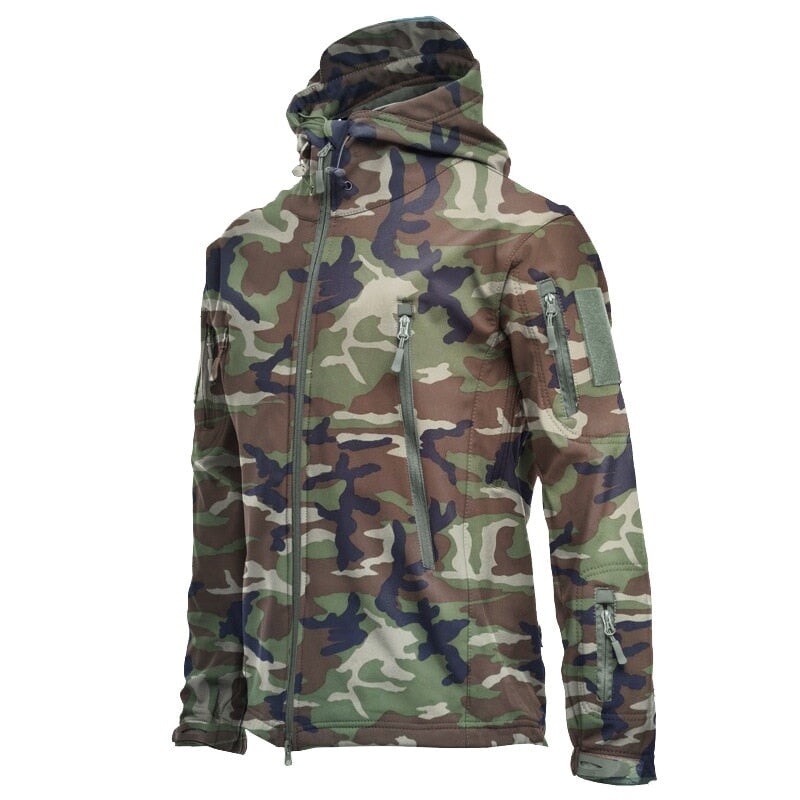 Casaco Tático Corta Vento 0 Casa Tech Verde Camuflado P 