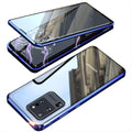 Case Magnética Blindada para Samsung com Proteção Dupla - Protection Glass ATC24 - Case Magnética Blindada para Samsung com Proteção Dupla - Protection Glass Casa Tech Samsung S8 Plus Azul 