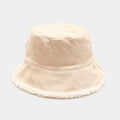 Chapéu Bucket com Lã de Cordeiro CBF03 - Chapéu Bucket com Lã de Cordeiro Casa Tech Beige 