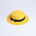 Chapéu de Palha Feminino Panamá CBF02 - Chapéu de Palha Feminino Panamá Casa Tech Amarelo Adulto 56-58cm 
