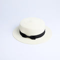 Chapéu de Palha Feminino Panamá CBF02 - Chapéu de Palha Feminino Panamá Casa Tech Branco Adulto 56-58cm 