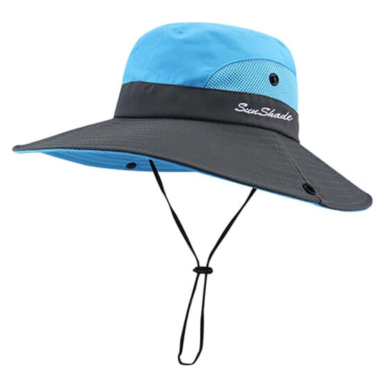 Chapéu Feminino com Proteção UV CHAF1 - Chapéu Feminino com Proteção UV Casa Tech Loja Azul 