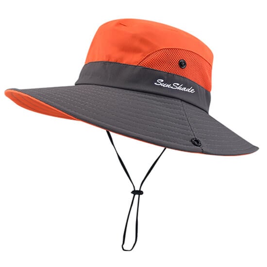Chapéu Feminino com Proteção UV CHAF1 - Chapéu Feminino com Proteção UV Casa Tech Loja Laranja 