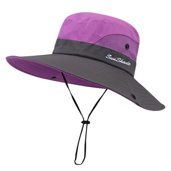 Chapéu Feminino com Proteção UV CHAF1 - Chapéu Feminino com Proteção UV Casa Tech Loja Roxo 