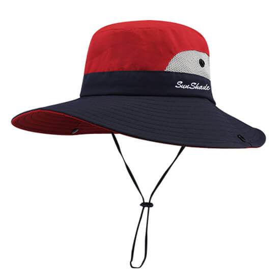 Chapéu Feminino com Proteção UV CHAF1 - Chapéu Feminino com Proteção UV Casa Tech Loja Vermelho 