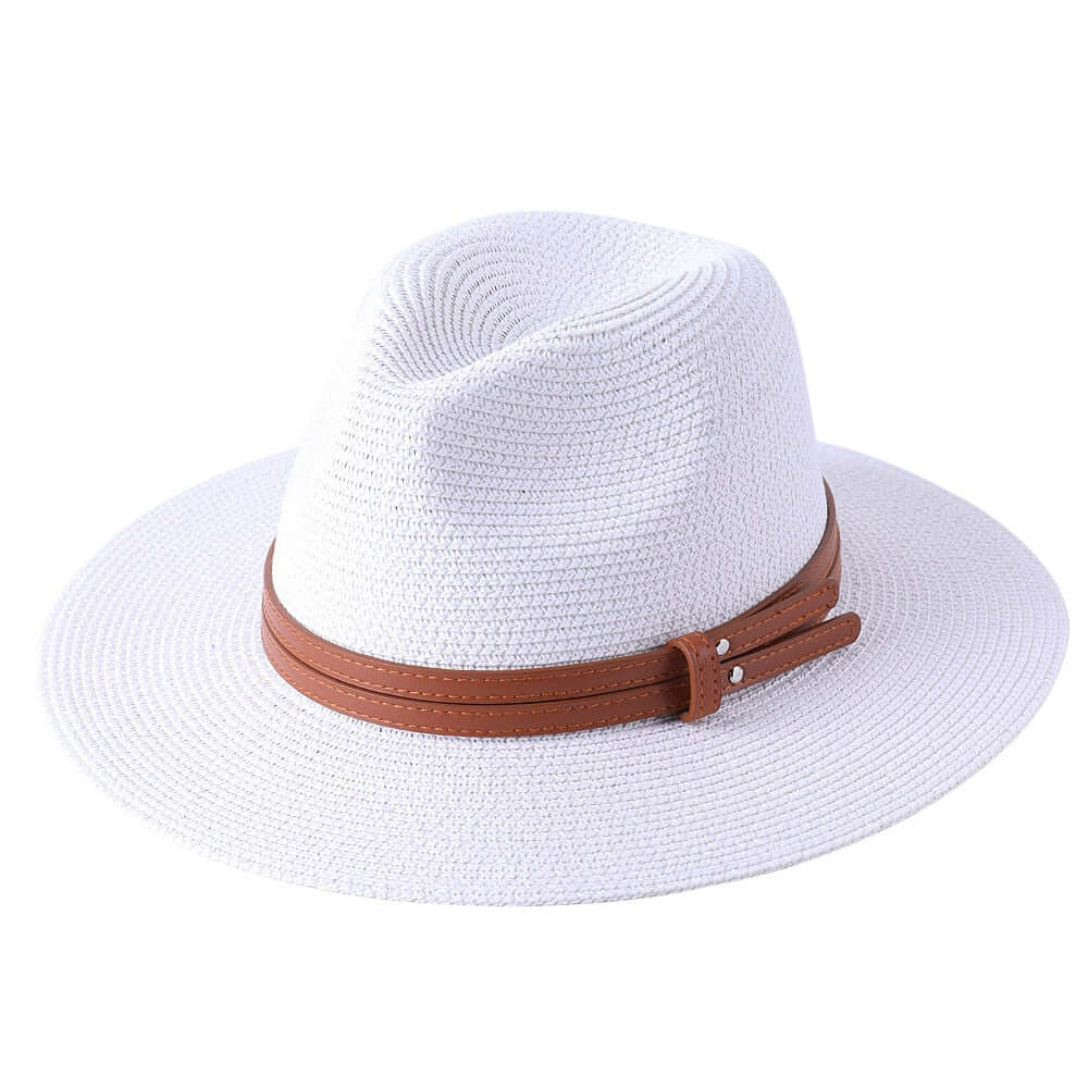Chapéu Panamá Unissex G6P16 - Chapéu Unissex Panamá - Fine Style Casa Tech Loja Branco 56-58cm 